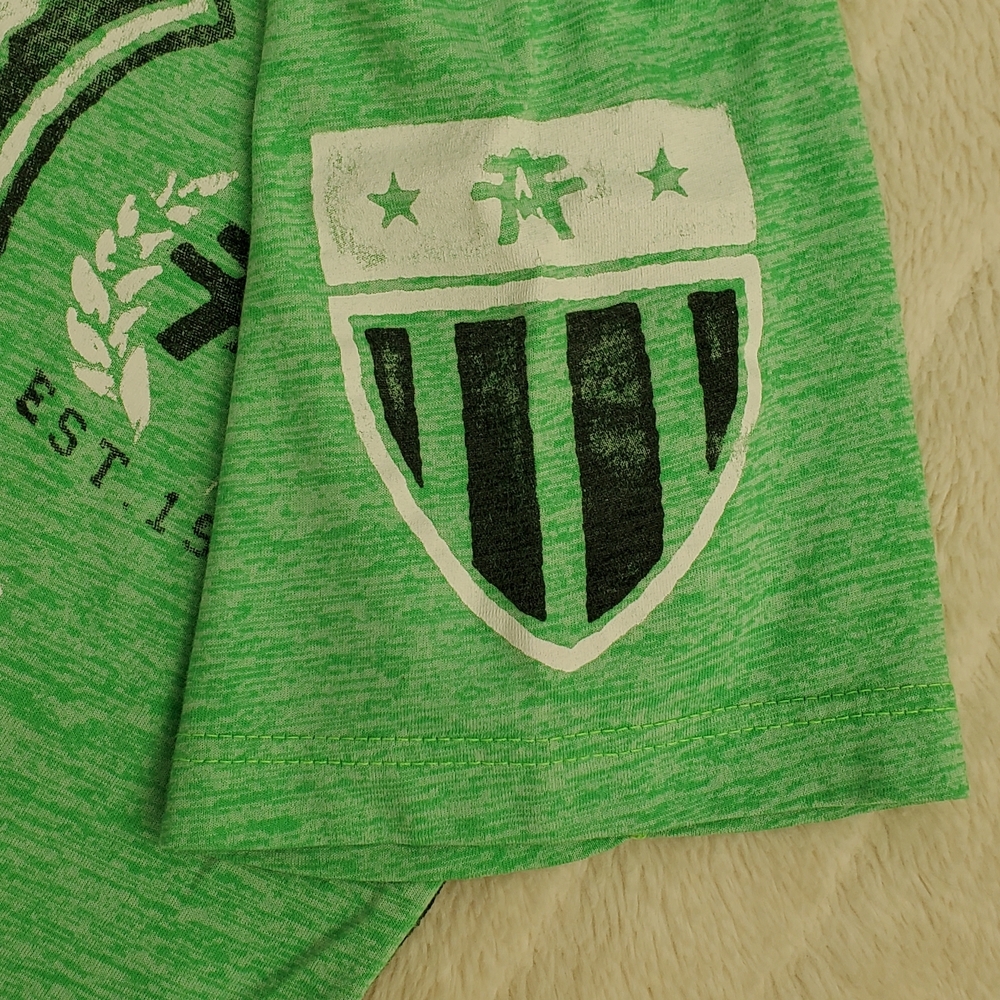 American Fighter T-Shirt in Vibrant Green - Picture 5 of 7